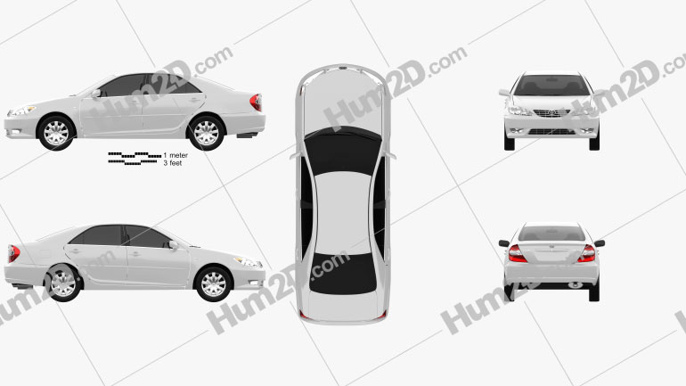 Toyota Camry (XV30) 2004 car clipart