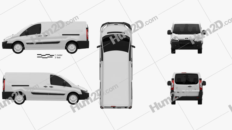 Toyota ProAce Van L2H1 2012 PNG Clipart