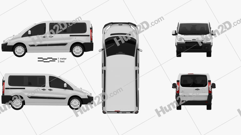Toyota ProAce Combi L1H1 2012 PNG Clipart