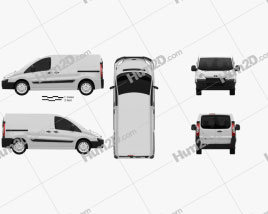 Toyota ProAce Van L1H1 2012 clipart