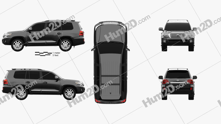 Toyota Land Cruiser (J200) 2013 car clipart
