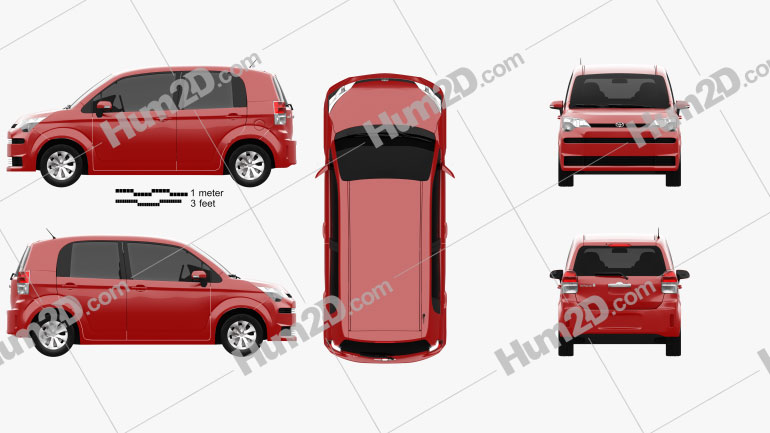 Toyota Spade 5-door hatchback 2012 PNG Clipart