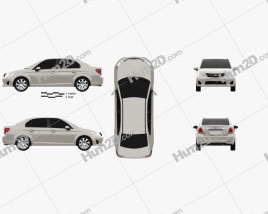 Toyota Corolla Axio 2012 car clipart