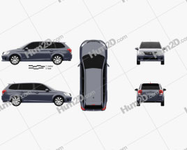 Toyota Corolla Fielder 2012 car clipart