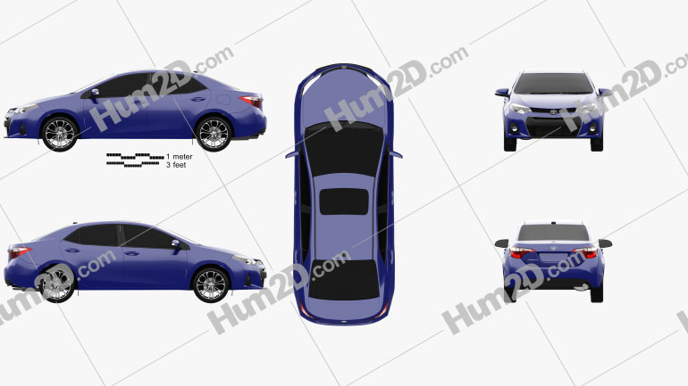 Toyota Corolla S US 2013 PNG Clipart