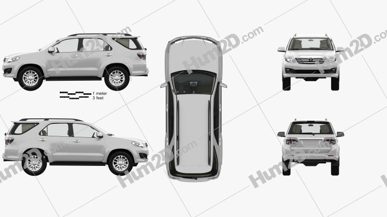 Toyota Fortuner with HQ interior 2013 car clipart