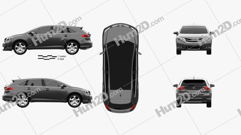 Toyota Venza 2012 Clipart Bild