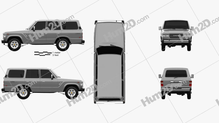 Toyota Land Cruiser (J60) US 1987 PNG Clipart