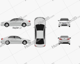 Toyota Camry Hybrid 2011 car clipart