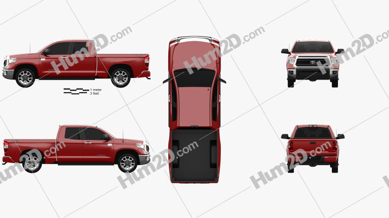 Toyota Tundra Doppelkabine 2013 car clipart