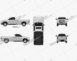 Toyota Tundra Single Max 2013 car clipart