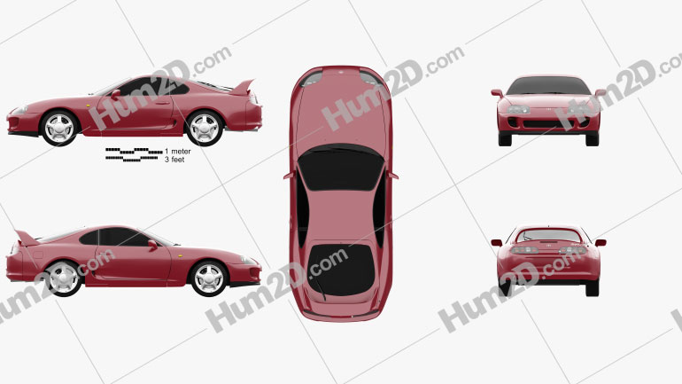 Toyota Supra 1993 PNG Clipart