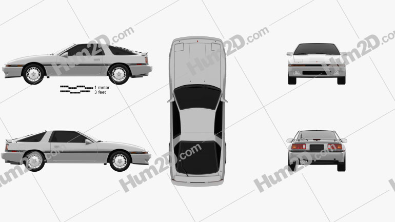 Toyota Supra 1986 PNG Clipart