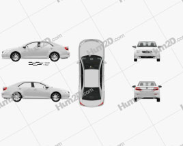 Toyota Camry with HQ interior 2011 car clipart