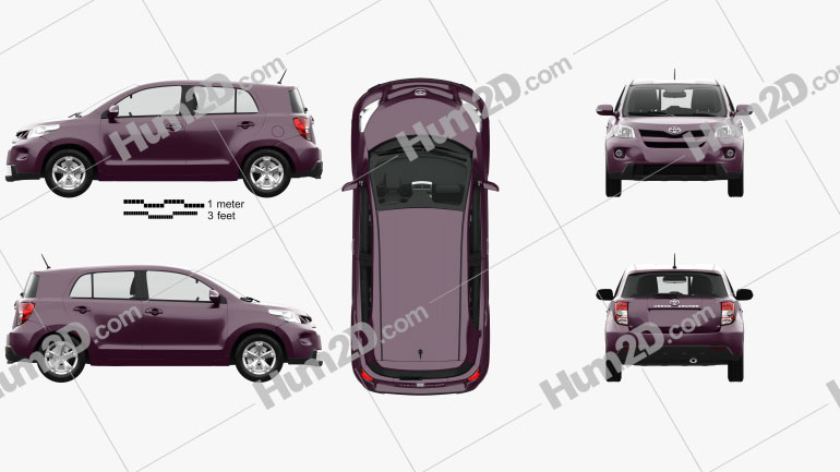 Toyota Urban Cruiser with HQ interior 2008 car clipart