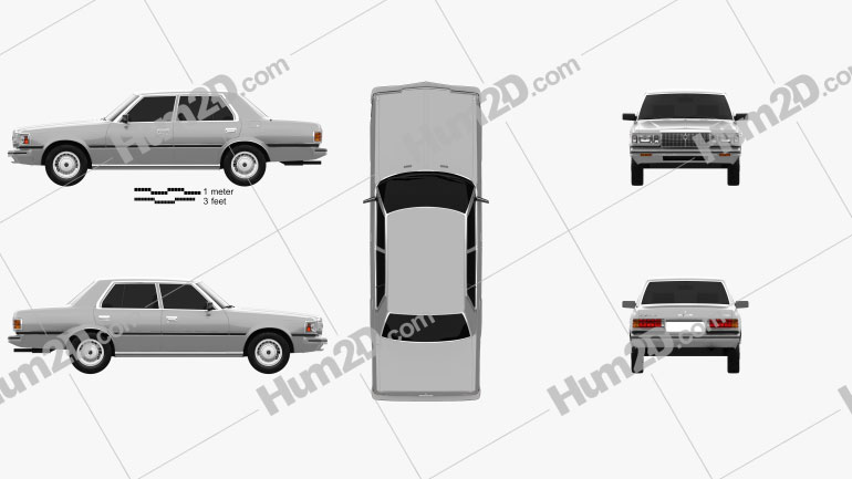 Toyota Crown (S110) Super Saloon 1982 PNG Clipart