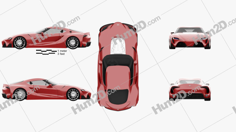 Toyota FT-1 2014 car clipart