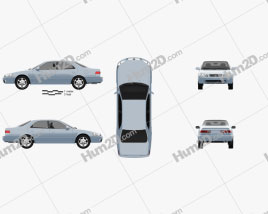 Toyota Camry (XV20) 1997 car clipart