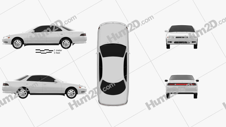 Toyota Mark II (X90) 1992 Blueprint
