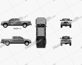 Toyota Tacoma Doppelkabine Long Bed 2011 car clipart