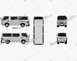 Toyota ToyoAce Van 2006 clipart