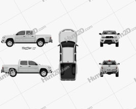 Toyota Tacoma Double Cab Short Bed 2012 car clipart