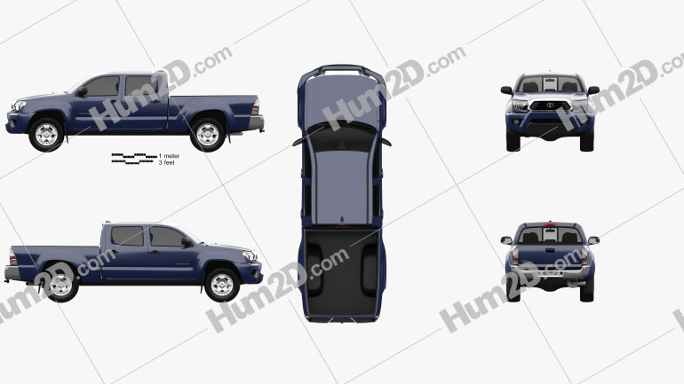 Toyota Tacoma Double Cab Long Bed 2012 Blueprint