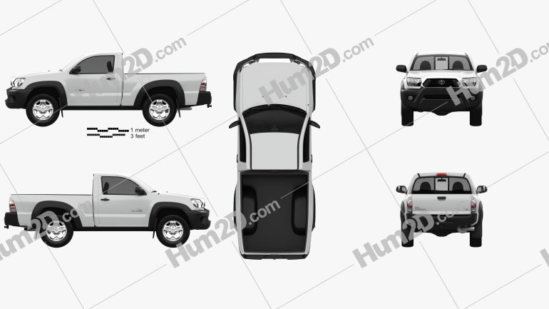 Toyota Tacoma Regular Cab 2012 Blueprint