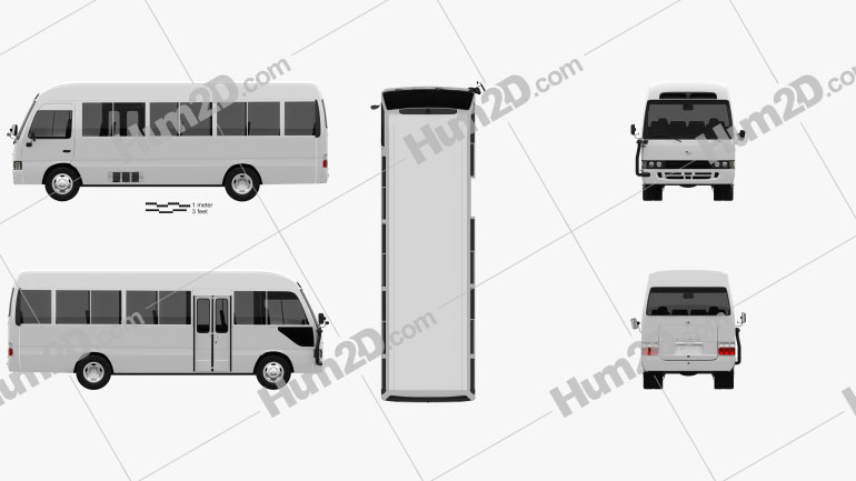 Toyota Coaster 2014 PNG Clipart