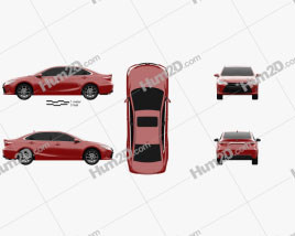 Toyota Camry XSE 2015 car clipart