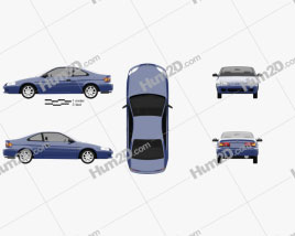 Toyota Paseo 1995 car clipart