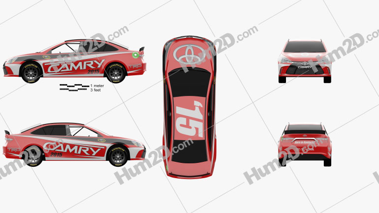 Toyota Camry NASCAR 2015 car clipart