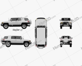 Toyota FJ Cruiser VXR 2011 car clipart
