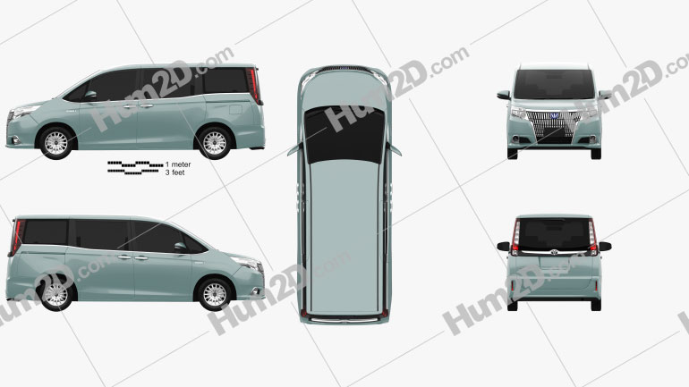 Toyota Esquire 2014 clipart