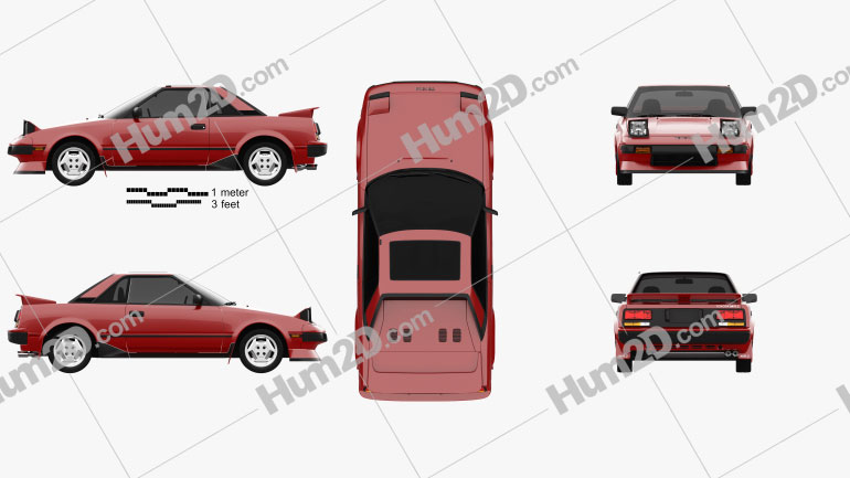 Toyota MR2 1984 PNG Clipart