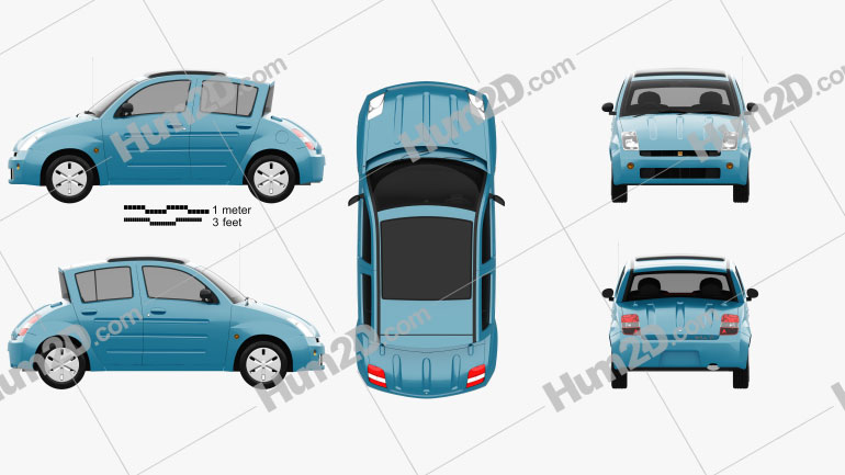 Toyota WiLL Vi Canvas Top 2000 Blueprint