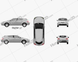 Toyota WiLL VS 2001 car clipart