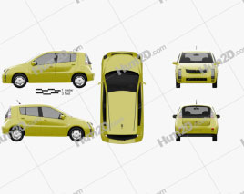 Toyota WiLL Cypha 2002 car clipart