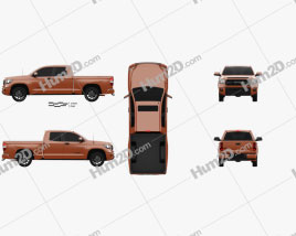 Toyota Tundra Doppelkabine TRD Pro 2014 car clipart