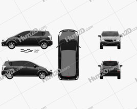 Toyota Corolla Verso 2004 clipart