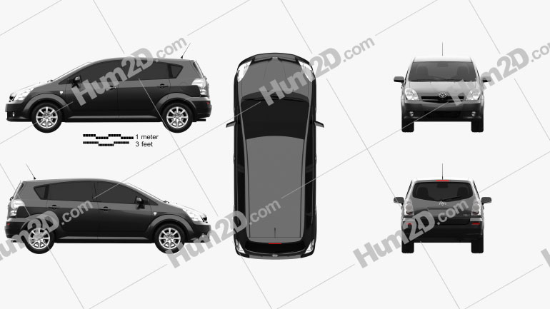 Toyota Corolla Verso 2004 Blueprint
