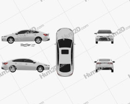 Toyota Avalon Limited 2015 car clipart