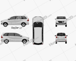 Toyota Avanza SE 2015 clipart