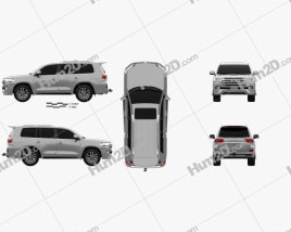 Toyota Land Cruiser VXR 2016 car clipart
