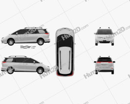Toyota Previa SE 2016 clipart