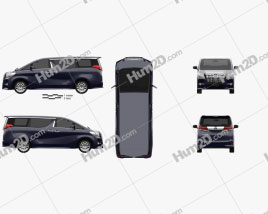 Toyota Alphard 2015 clipart