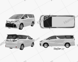 Toyota Vellfire Aero 2015 clipart