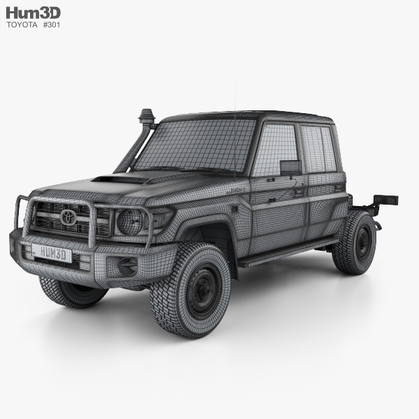 Toyota Land Cruiser (VDJ79R) Double Cab Chassis 2016 car clipart