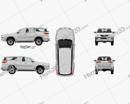 Toyota Fortuner mit HD Innenraum 2016 car clipart