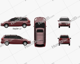 Toyota Sienna CE 2004 clipart